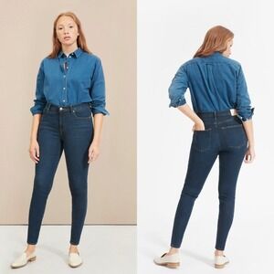 ✨ 2/$35 Everlane The Authentic Stretch Mid-Rise Skinny 26 Ankle Dark Wash